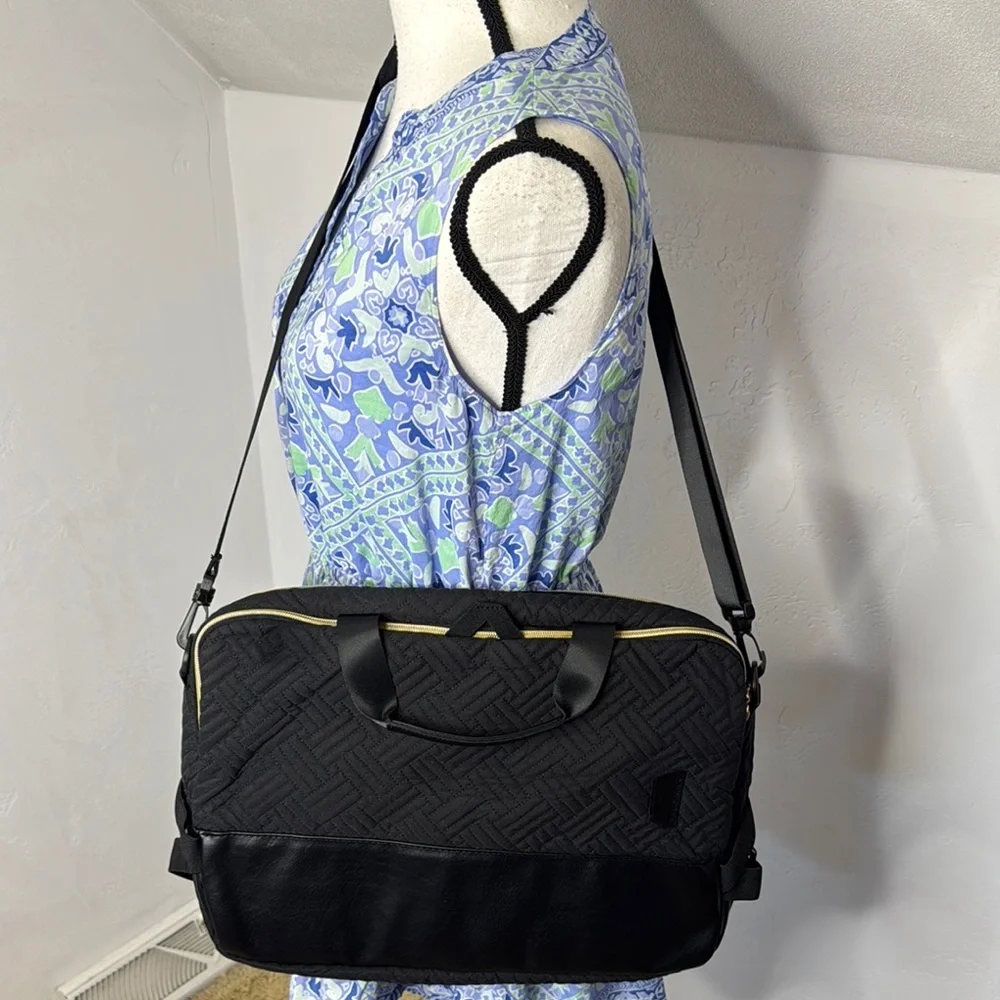 Bagsmart Black Quilted Computer Bag TOT7893B